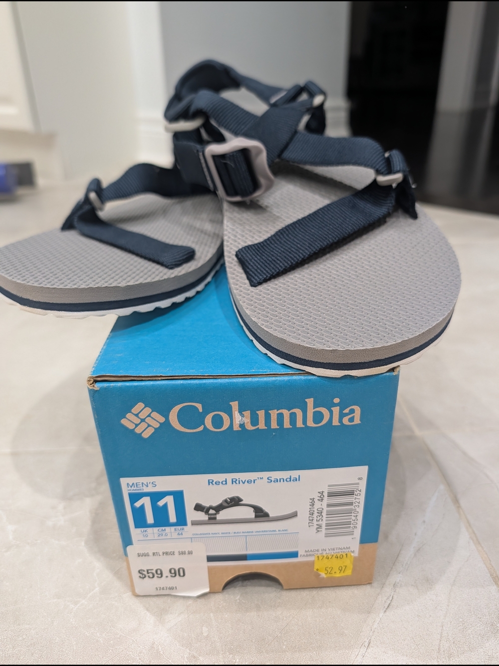 2/$50 Columbia Red River Sandals – Men’s Size 11 – New